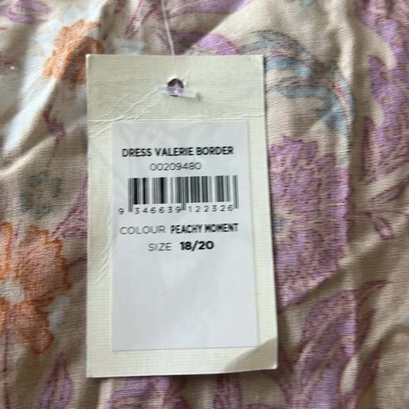 Women’s Valerie Border Dress - yellow floral (plus 18/20) - Picture 4 of 4